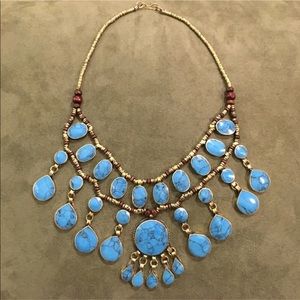 Free people large Turquoise pendent